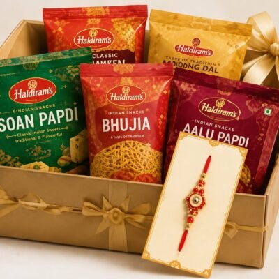 Haldiram’s Rakhi Gift Hamper – Premium Bhai Dooj/Raksha Bandhan Combo