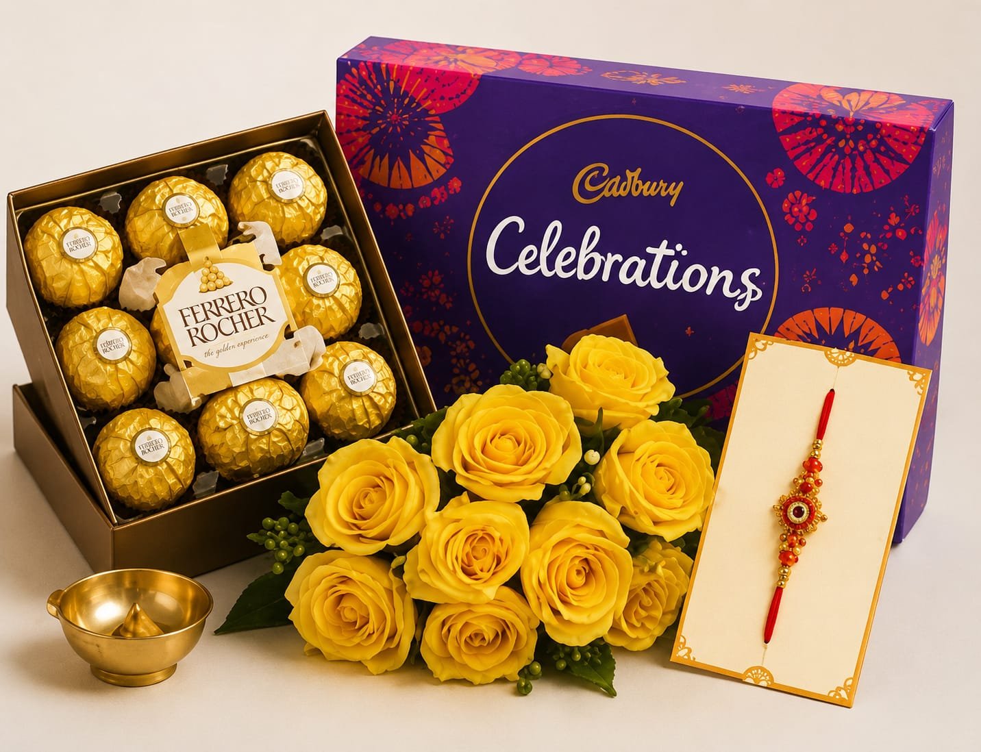 πΉπ« Premium Rakhi Rose & Chocolate Gift Hamper