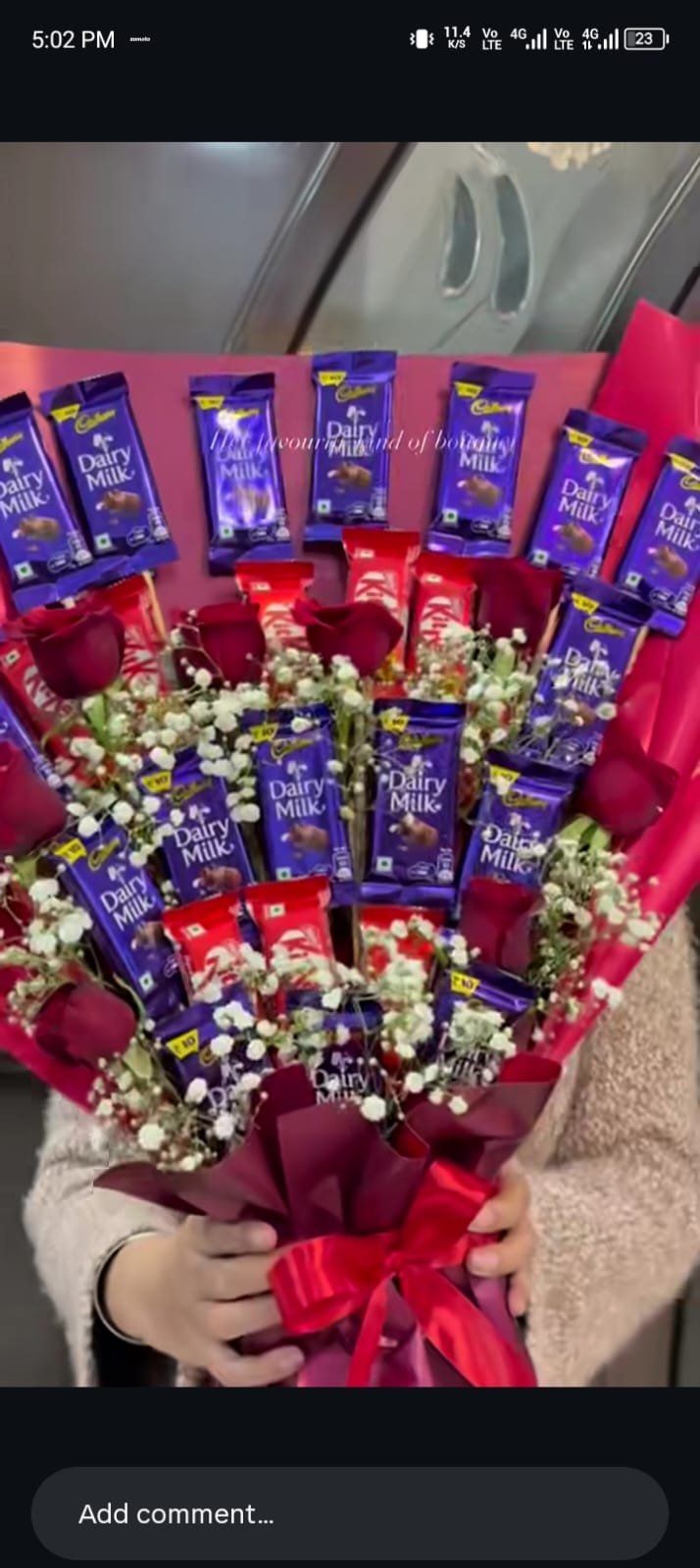 Premium Dairy Milk & KitKat Chocolate Rose Bouquet