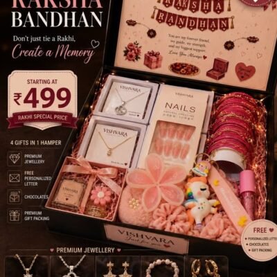 Raksha Bandhan Premium Jewellery, Nails & Gift Hamper for Sister