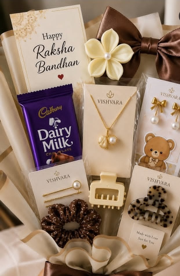 Happy Raksha Bandhan Chocolate & Jewellery Gift Hamper