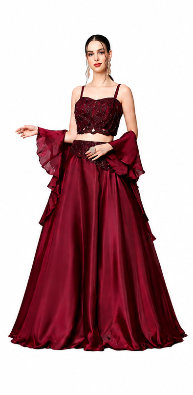 Designer Party Wear Lehenga Choli Collection (4 Colors)