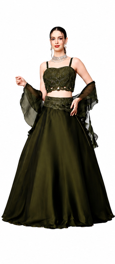 Designer Party Wear Lehenga Choli Collection (4 Colors) - Image 3