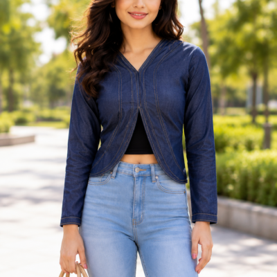 Indigo Denim Style Top