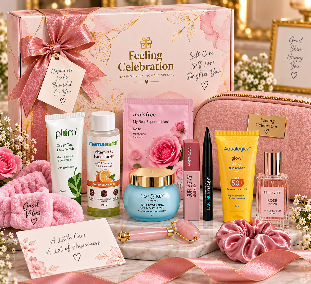 Premium Self Care & Beauty Gift Combo