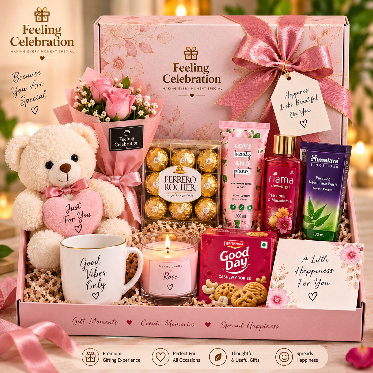 Pink Luxury Self Care Gift Hamper